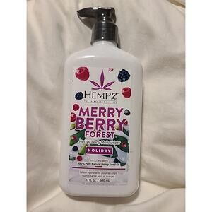 HEMPZ MERRY BERRY FOREST HERBAL BODY MOISTURIZER HOLIDAY EDITION 17 OZ